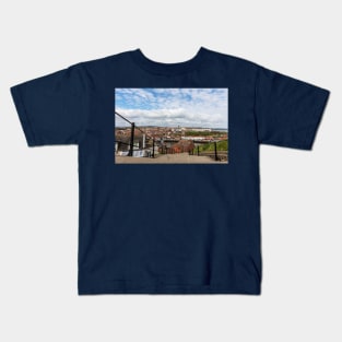 Whitby, Steps To The Town Kids T-Shirt